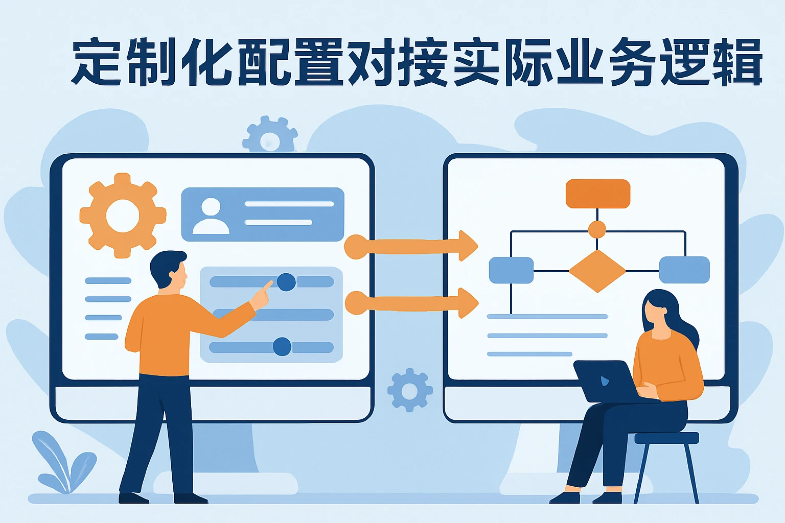 定制化配置对接实际业务逻辑
