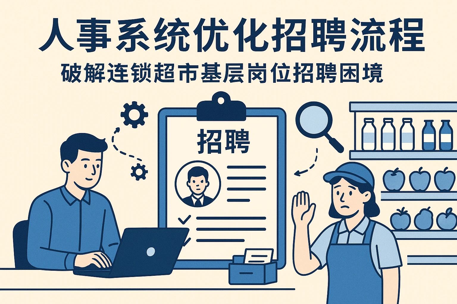 人事系统优化招聘流程，破解连锁超市基层岗位招聘困境
