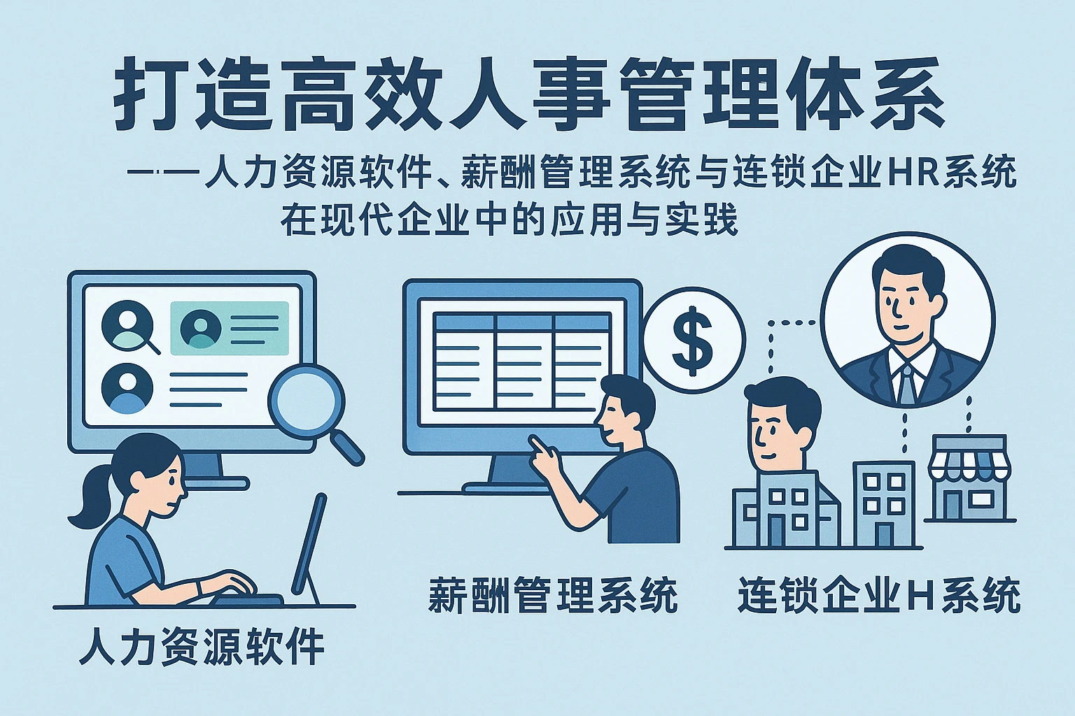 打造高效人事管理体系——人力资源软件、薪酬管理系统与连锁企业HR系统在现代企业中的应用与实践