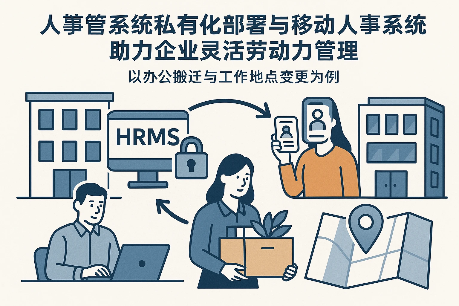 人事管理系统私有化部署与移动人事系统助力企业灵活劳动力管理——以办公搬迁与工作地点变更为例