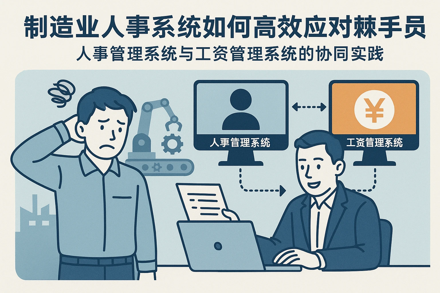 制造业人事系统如何高效应对棘手员工：人事管理系统与工资管理系统的协同实践
