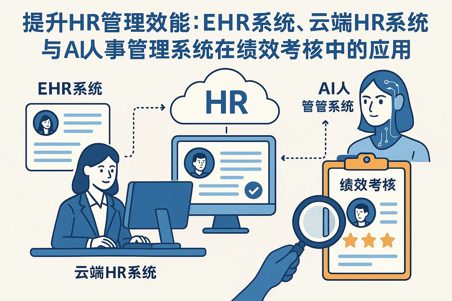 提升HR管理效能：EHR系统、云端HR系统与AI人事管理系统在绩效考核中的应用