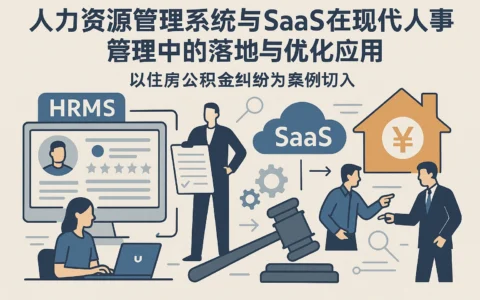 人力资源管理系统与SaaS在现代人事管理中的落地与优化应用——以住房公积金纠纷为案例切入