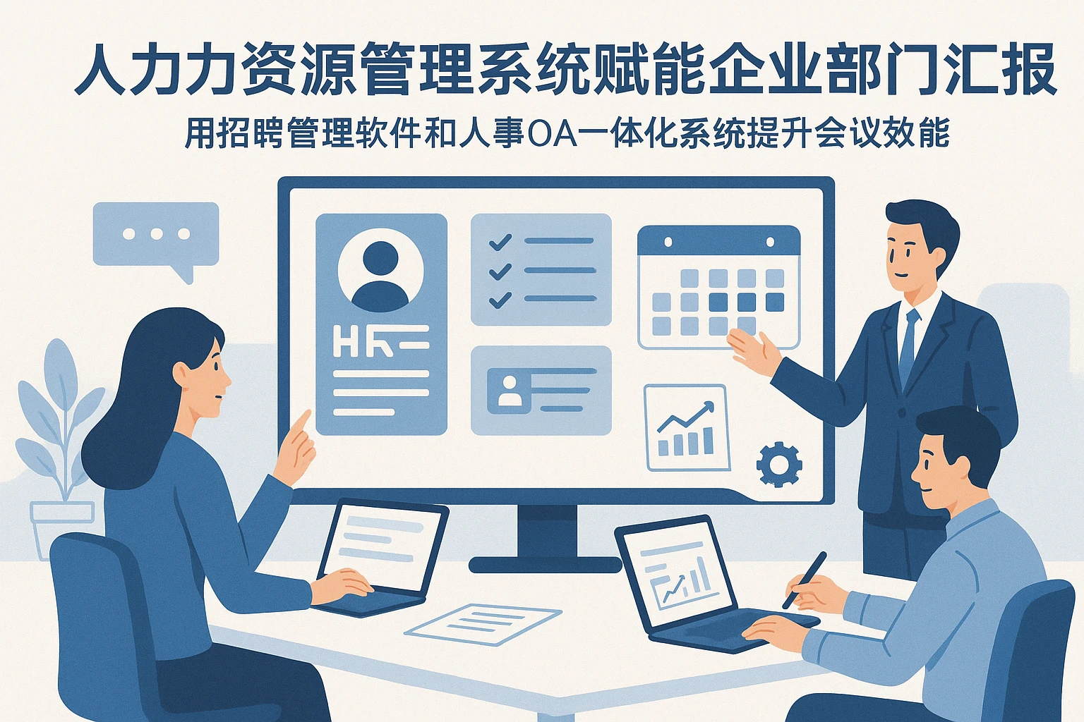 人力资源管理系统赋能企业部门汇报 —— 用招聘管理软件和人事OA一体化系统提升会议效能