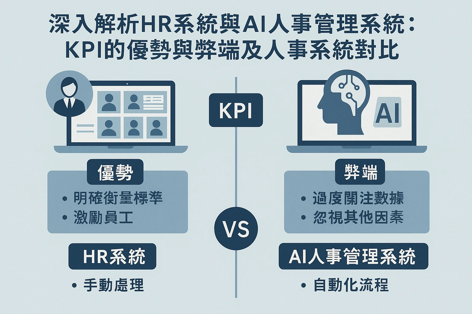 深入解析HR系统与AI人事管理系统：KPI的优势与弊端及人事系统对比