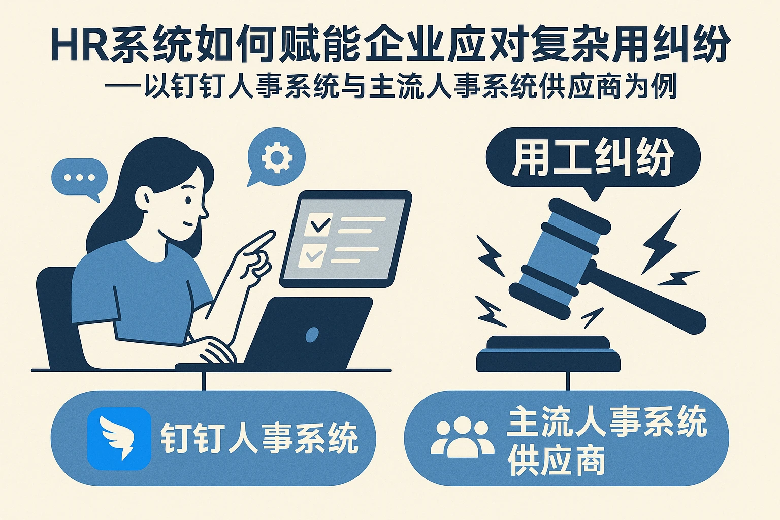 HR系统如何赋能企业应对复杂用工纠纷——以钉钉人事系统与主流人事系统供应商为例