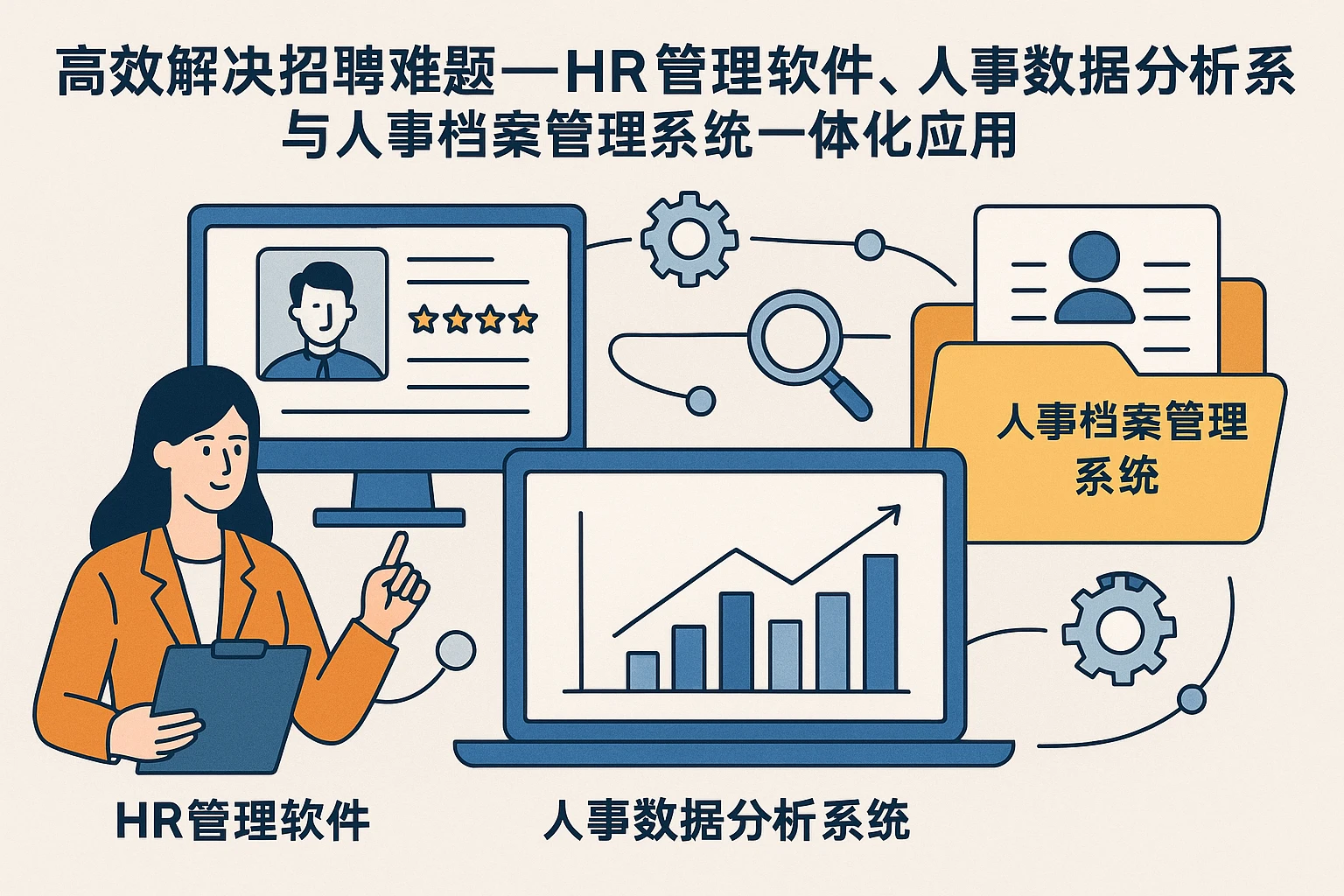 高效解决招聘难题——HR管理软件、人事数据分析系统与人事档案管理系统一体化应用