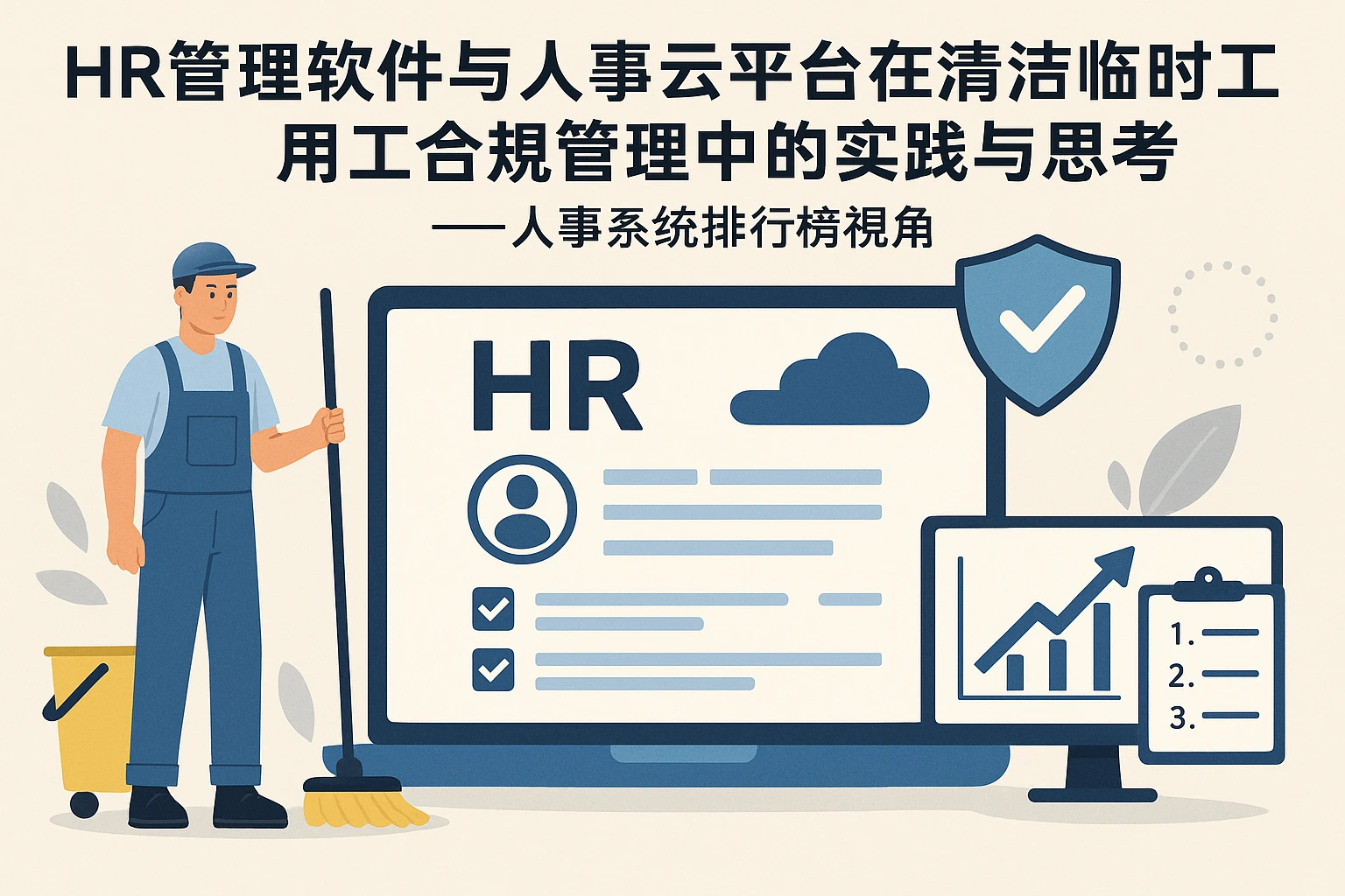 HR管理软件与人事云平台在清洁临时工用工合规管理中的实践与思考——人事系统排行榜视角