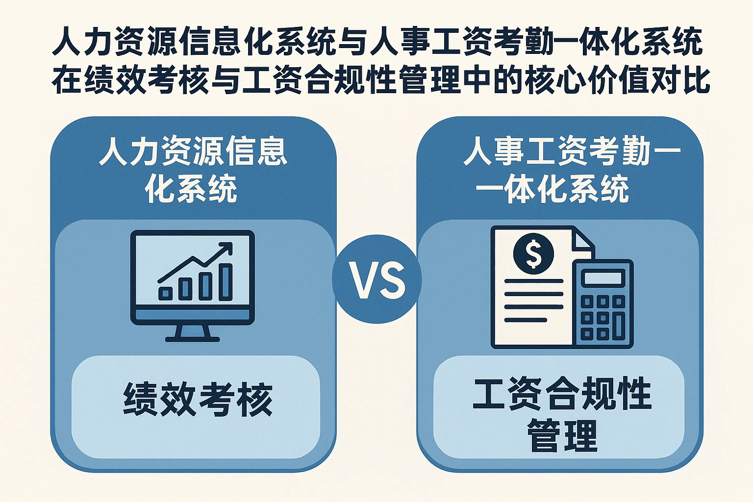 人力资源信息化系统与人事工资考勤一体化系统在绩效考核与工资合规性管理中的核心价值对比