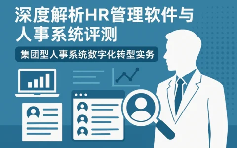 深度解析HR管理软件与人事系统评测——集团型人事系统数字化转型实务