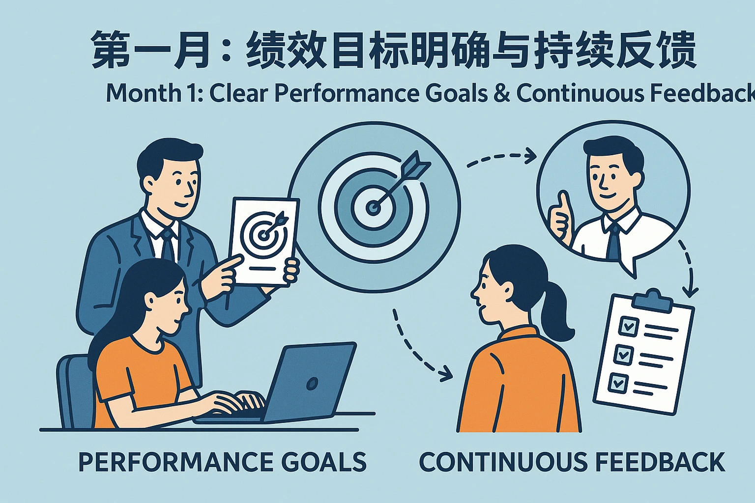 第一月：绩效目标明确与持续反馈