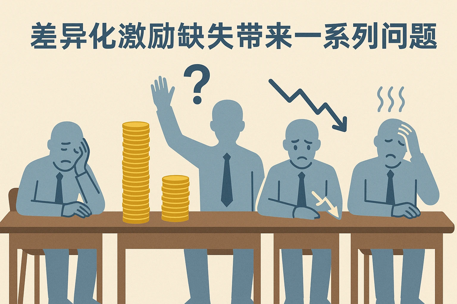 差异化激励缺失带来一系列问题