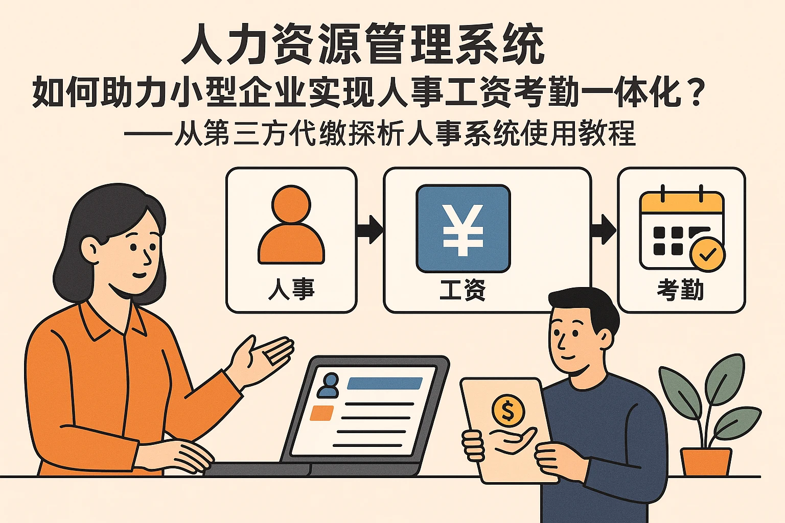 人力资源管理系统如何助力小型企业实现人事工资考勤一体化？——从第三方代缴探析人事系统使用教程