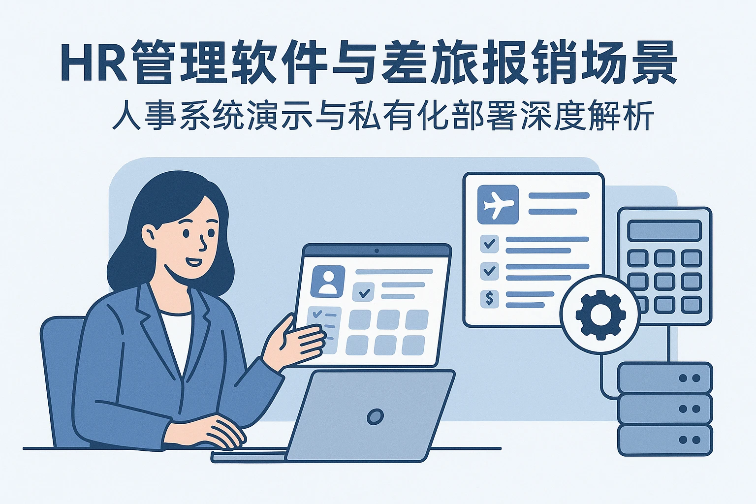 HR管理软件与差旅报销场景：人事系统演示与私有化部署深度解析