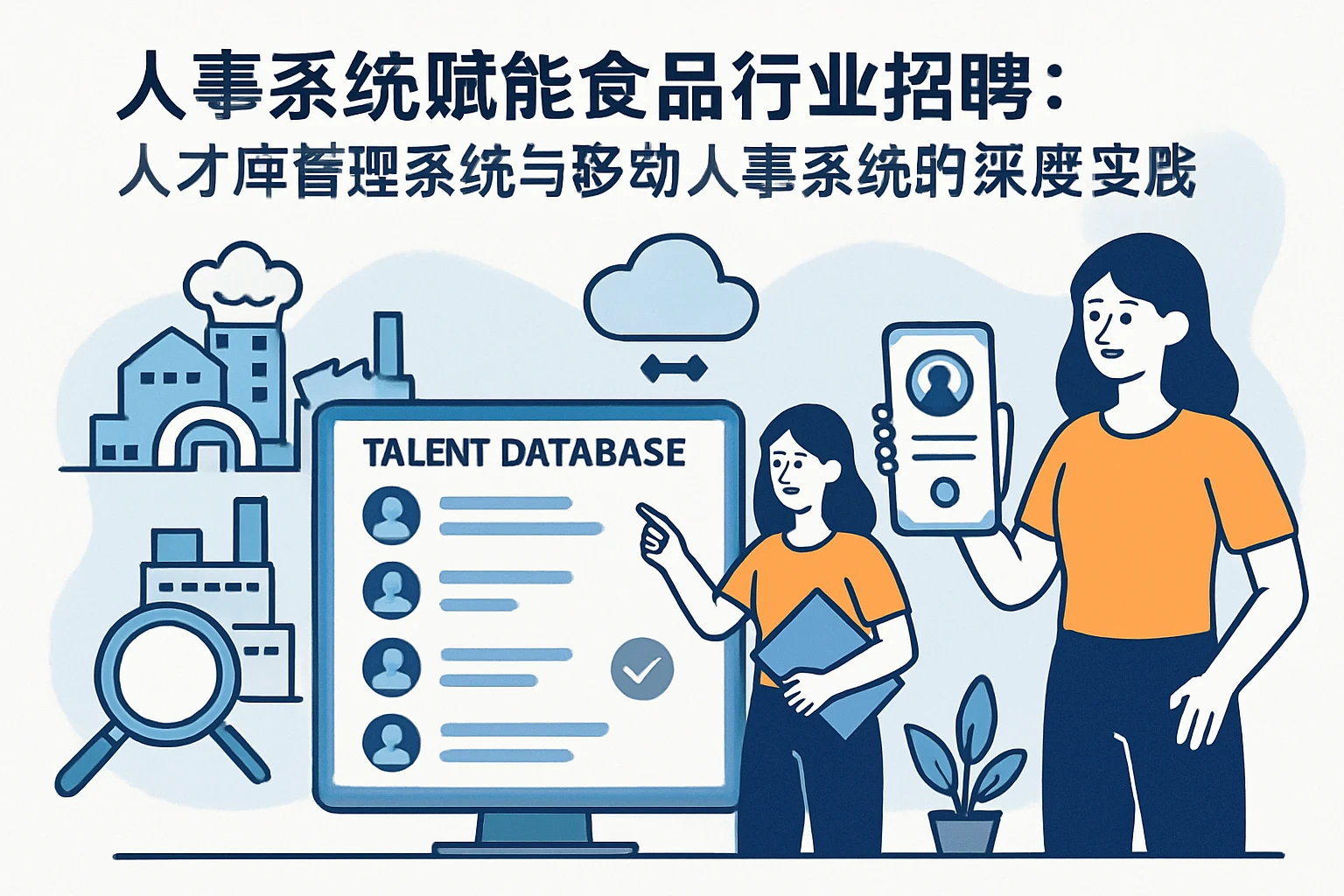 人事系统赋能食品行业招聘：人才库管理系统与移动人事系统的深度实践