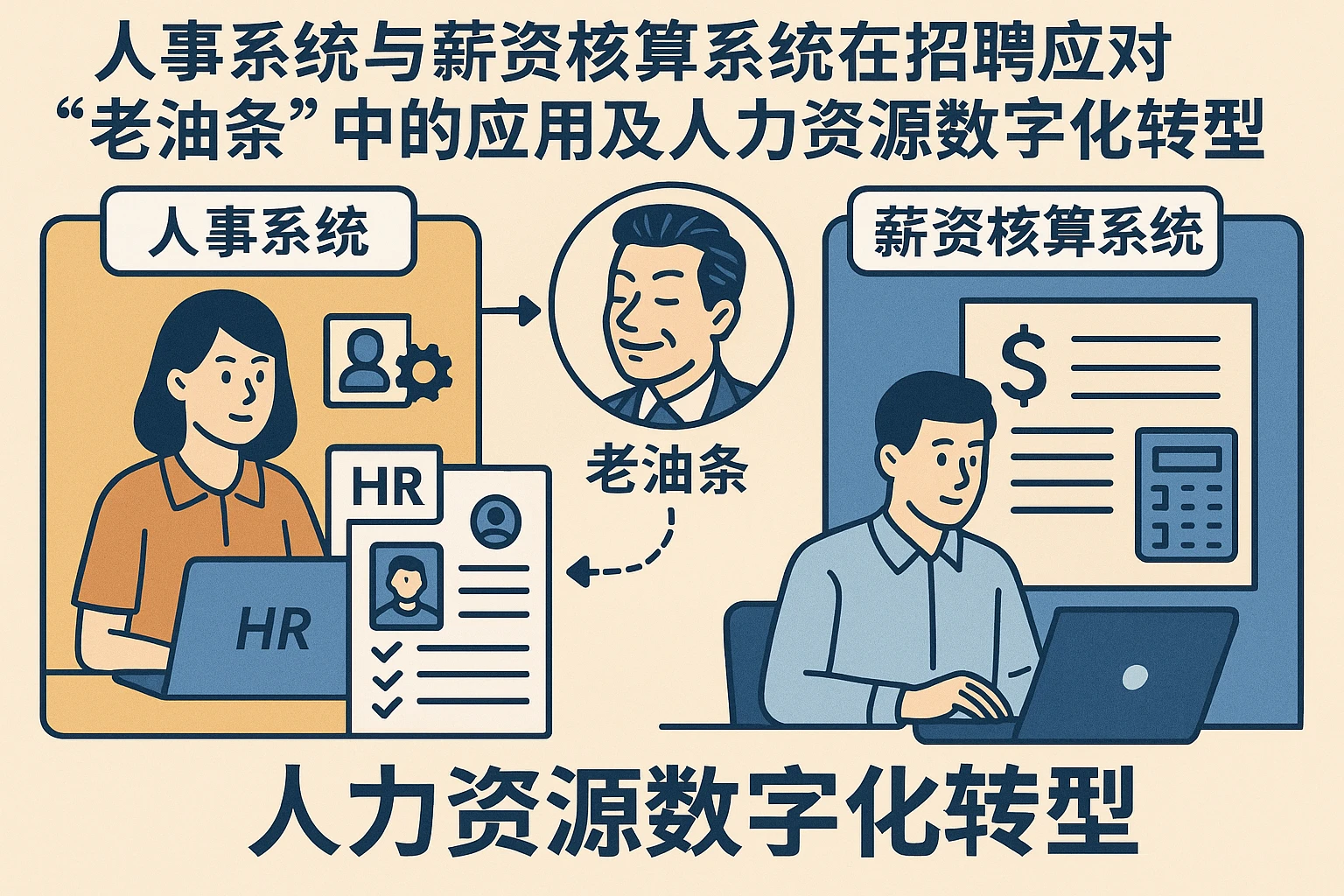 人事系统与薪资核算系统在招聘应对“老油条”中的应用及人力资源数字化转型