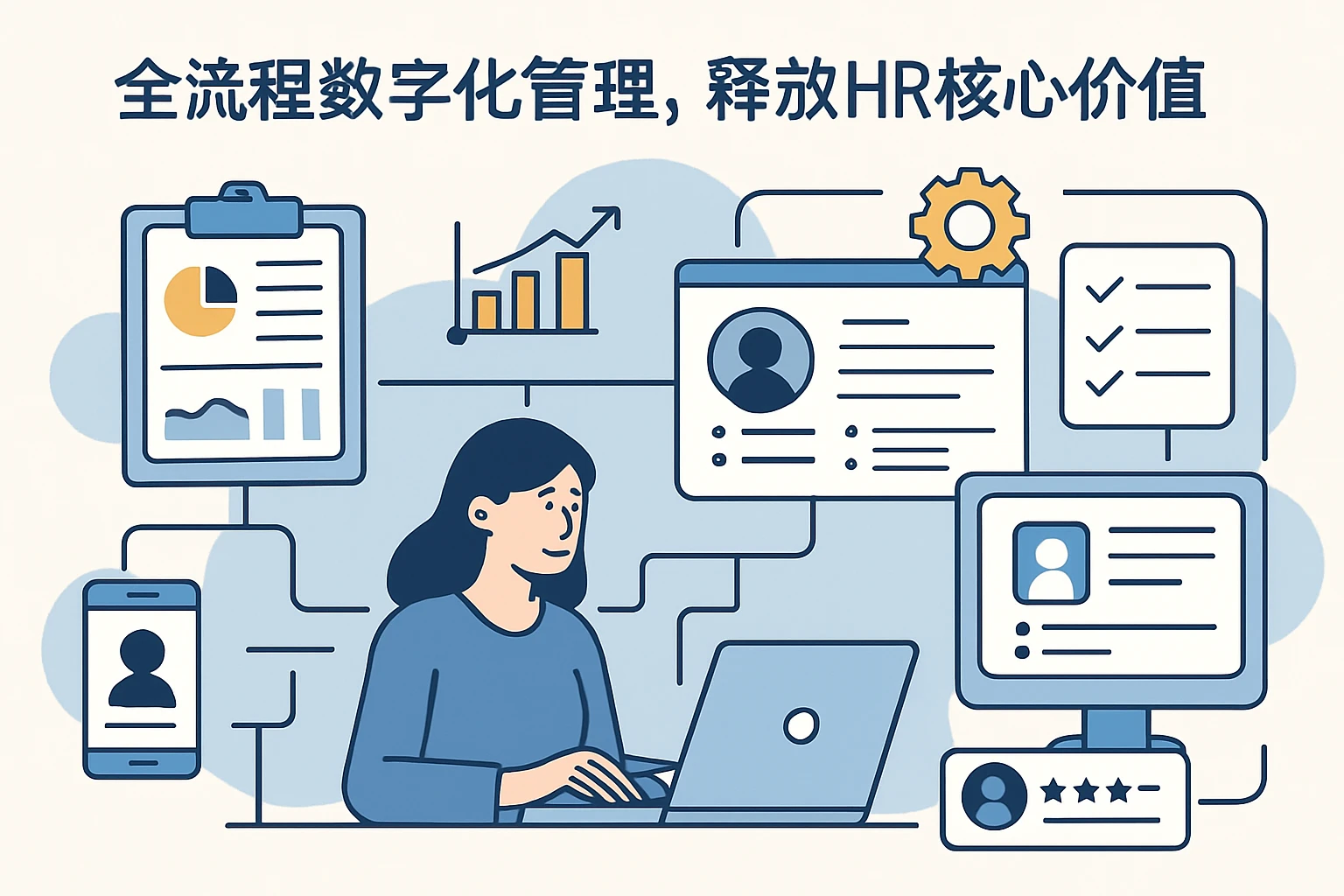 全流程数字化管理，释放HR核心价值