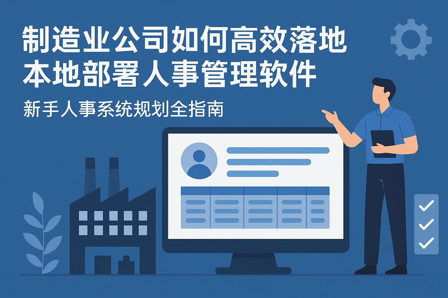 制造业公司如何高效落地本地部署人事管理软件：新手人事系统规划全指南