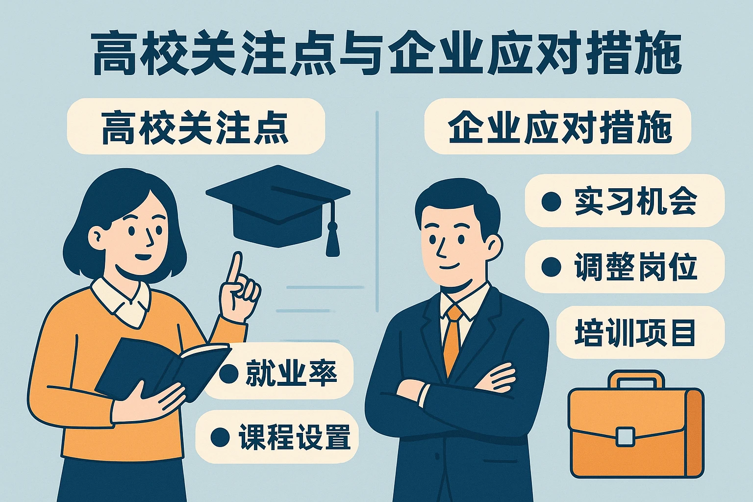 高校关注点与企业应对措施
