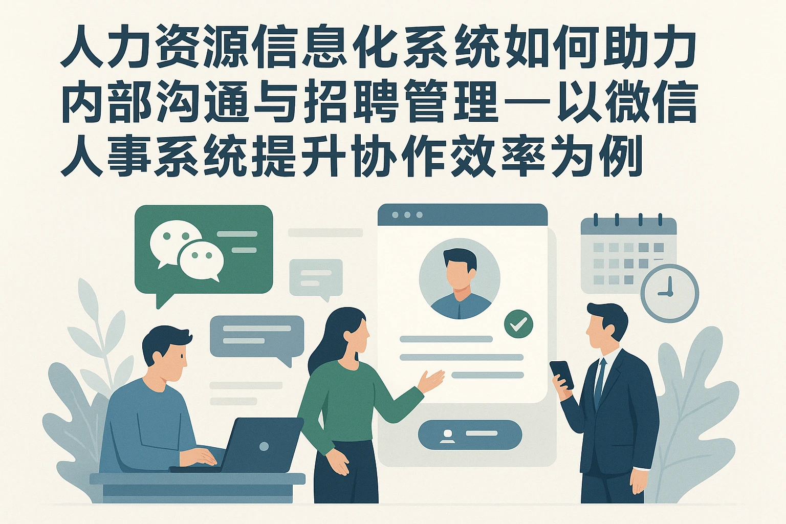 人力资源信息化系统如何助力内部沟通与招聘管理——以微信人事系统提升协作效率为例