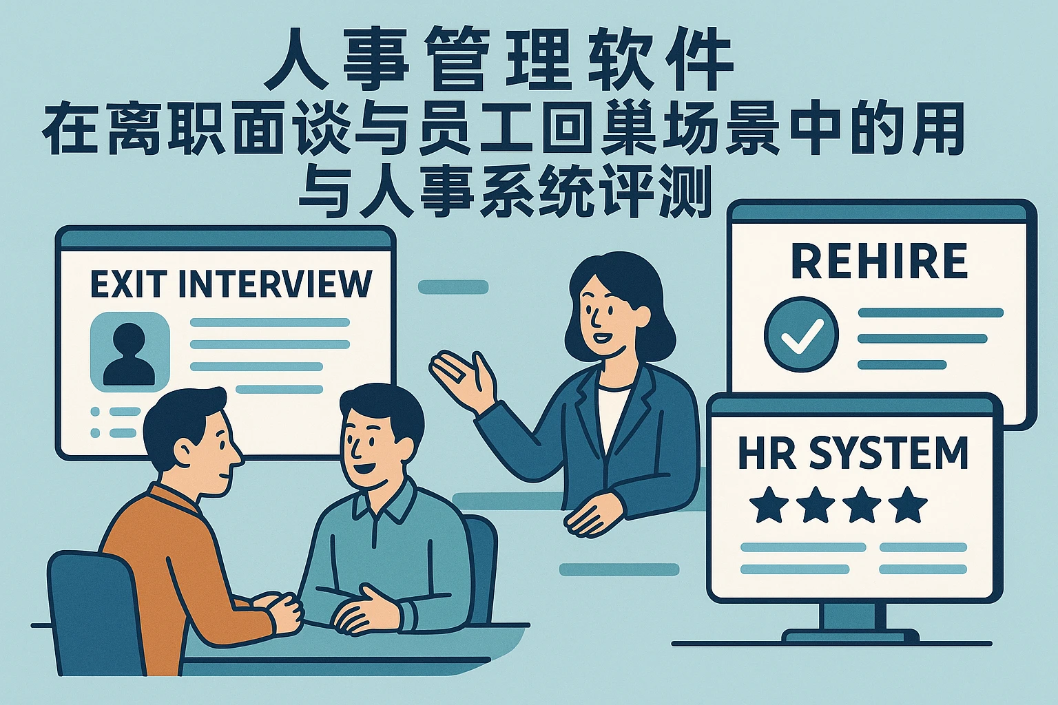 人事管理软件在离职面谈与员工回巢场景中的应用与人事系统评测