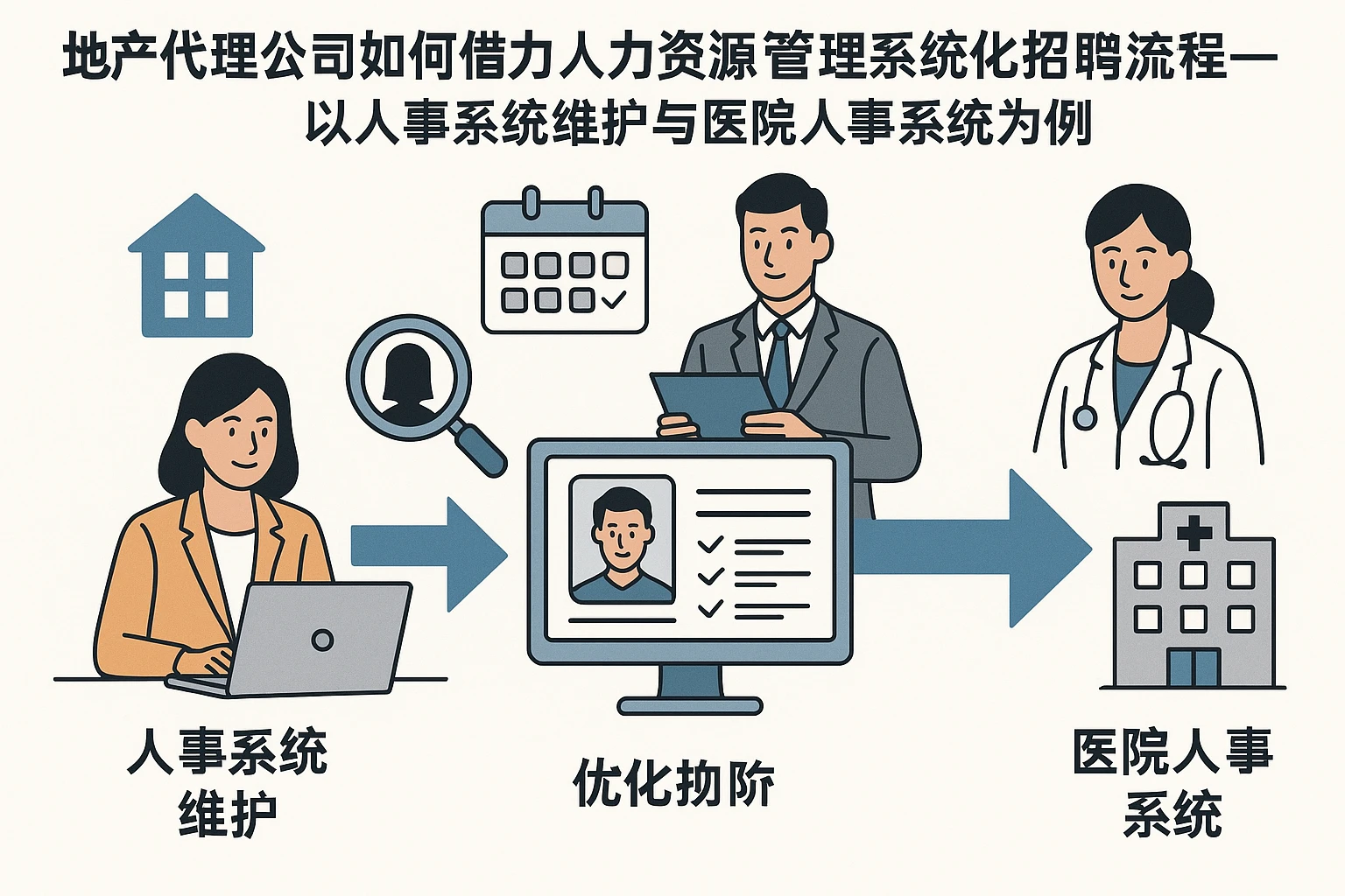 地产代理公司如何借力人力资源管理系统优化招聘流程——以人事系统维护与医院人事系统为例