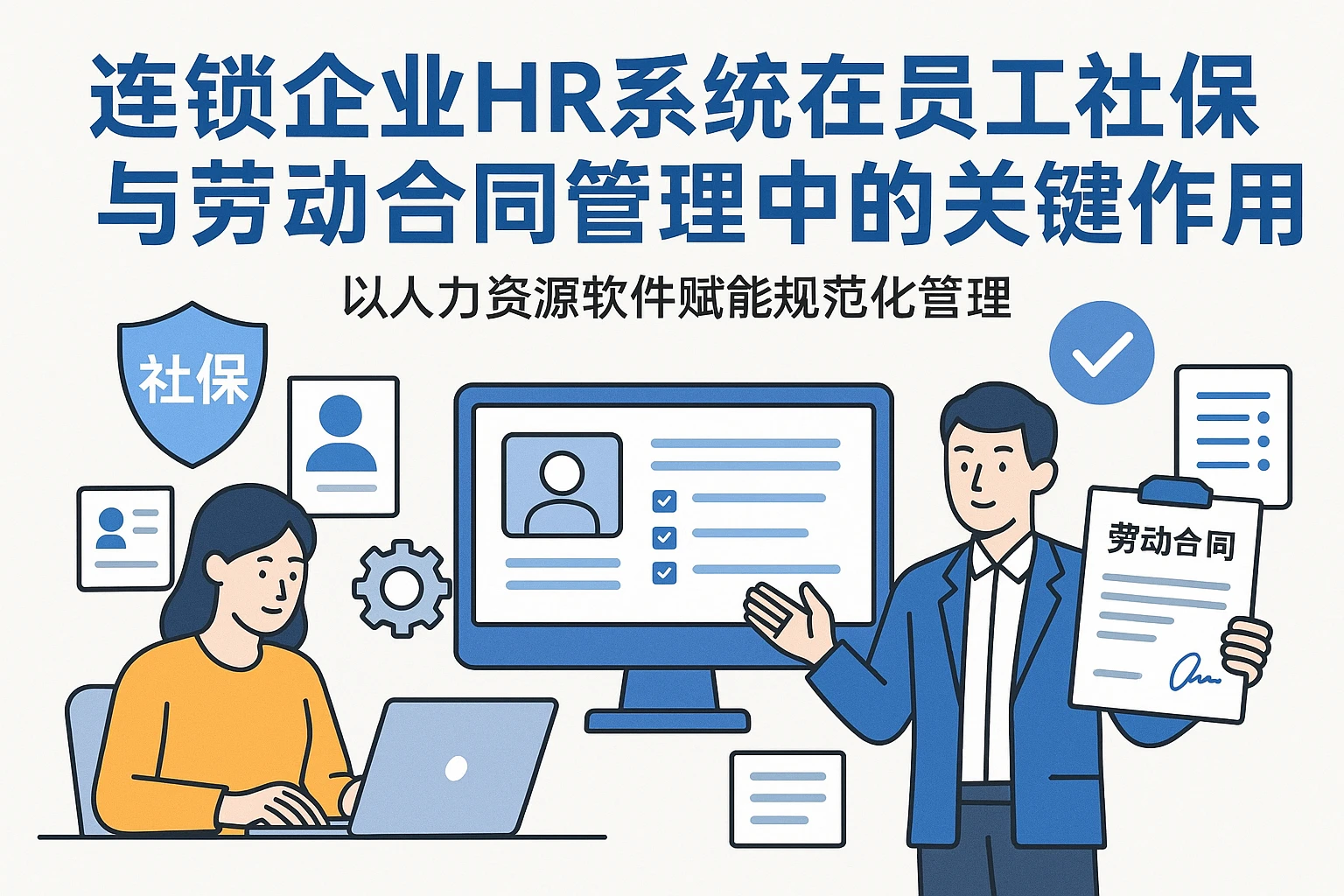 连锁企业HR系统在员工社保与劳动合同管理中的关键作用——以人力资源软件赋能规范化管理
