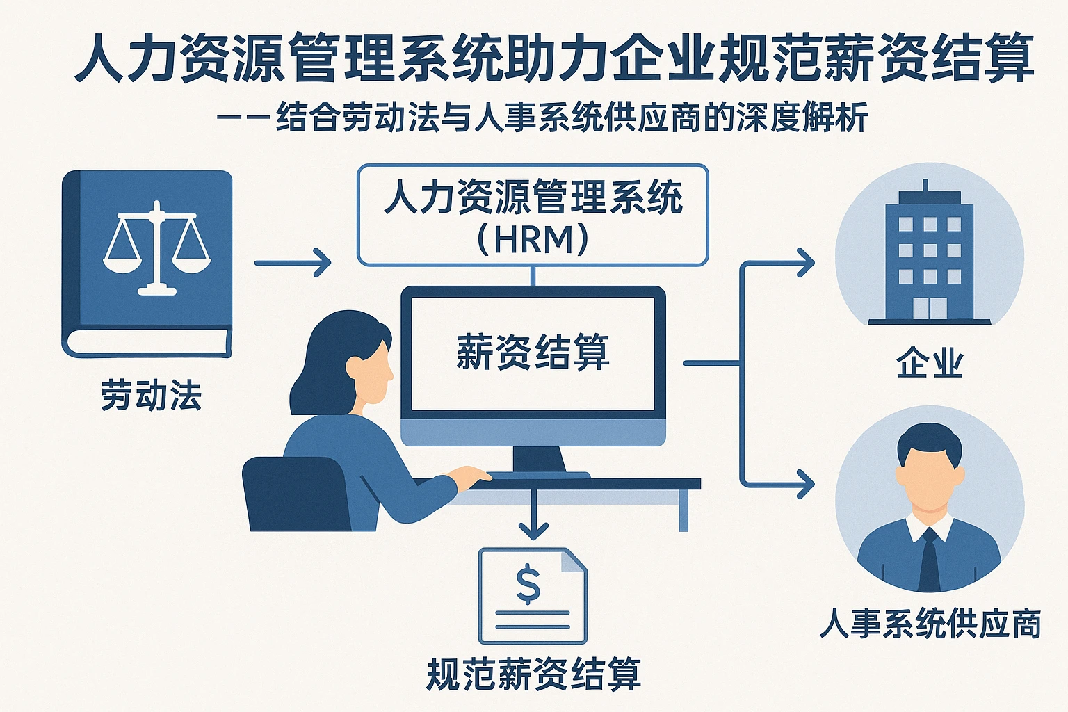 人力资源管理系统助力企业规范薪资结算——结合劳动法与人事系统供应商的深度解析
