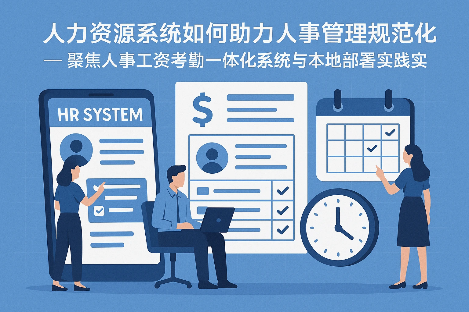 人力资源系统如何助力人事管理规范化 —— 聚焦人事工资考勤一体化系统与本地部署实践