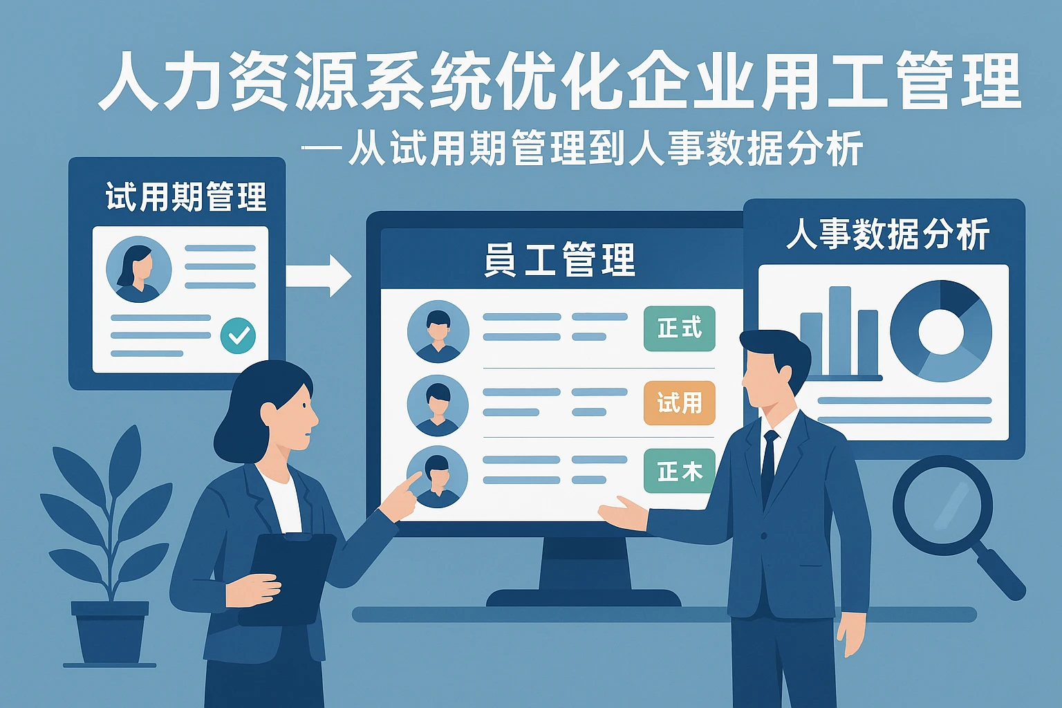人力资源系统优化企业用工管理——从试用期管理到人事数据分析