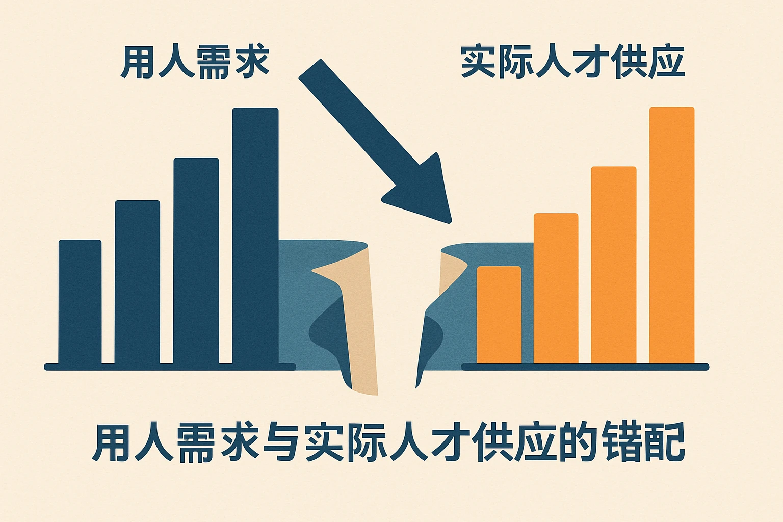 用人需求与实际人才供应的错配