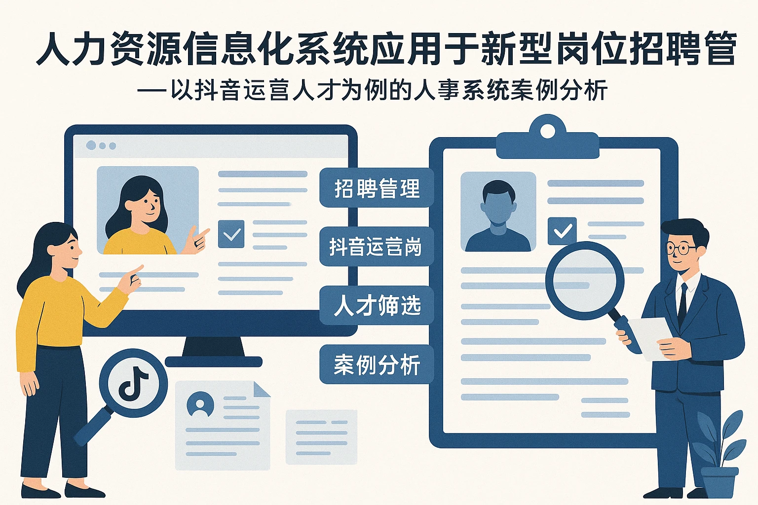 人力资源信息化系统应用于新型岗位招聘管理——以抖音运营人才为例的人事系统案例分析