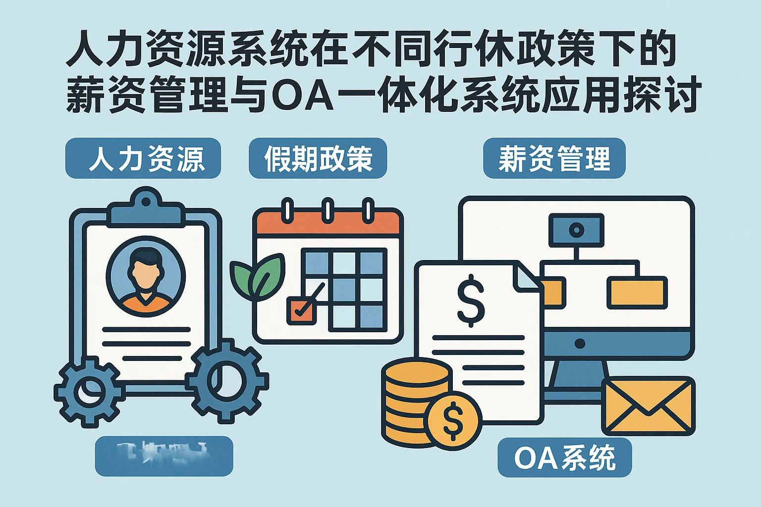 人力资源系统在不同行休政策下的薪资管理与OA一体化系统应用探讨