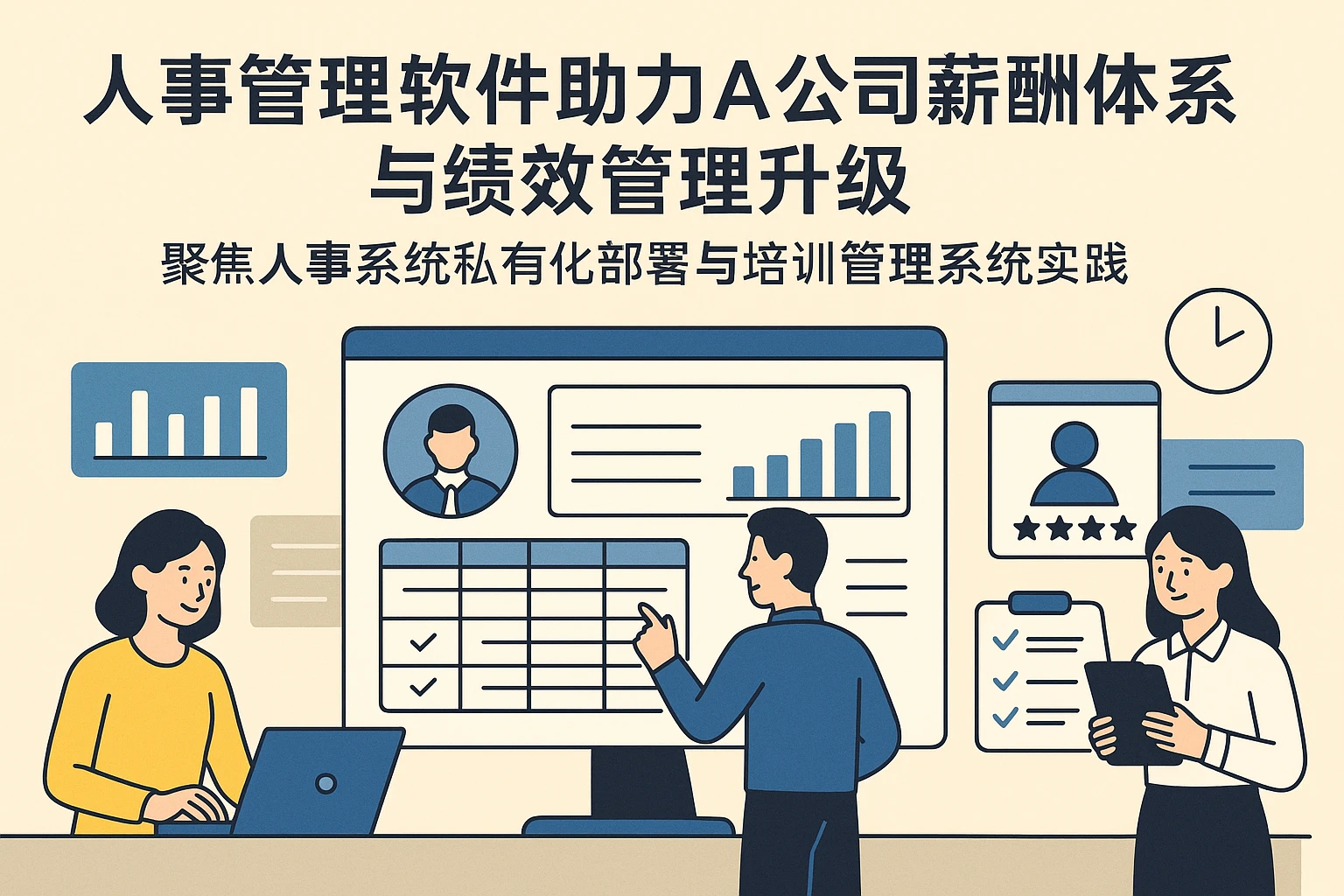 人事管理软件助力A公司薪酬体系与绩效管理升级——聚焦人事系统私有化部署与培训管理系统实践