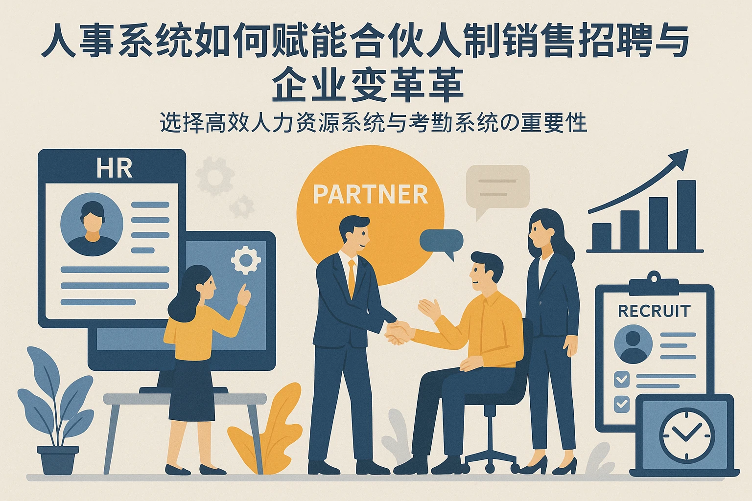 人事系统如何赋能合伙人制销售招聘与企业变革 —— 选择高效人力资源系统与考勤系统的重要性