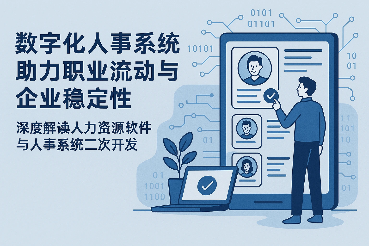 数字化人事系统助力职业流动与企业稳定性 —— 深度解读人力资源软件与人事系统二次开发