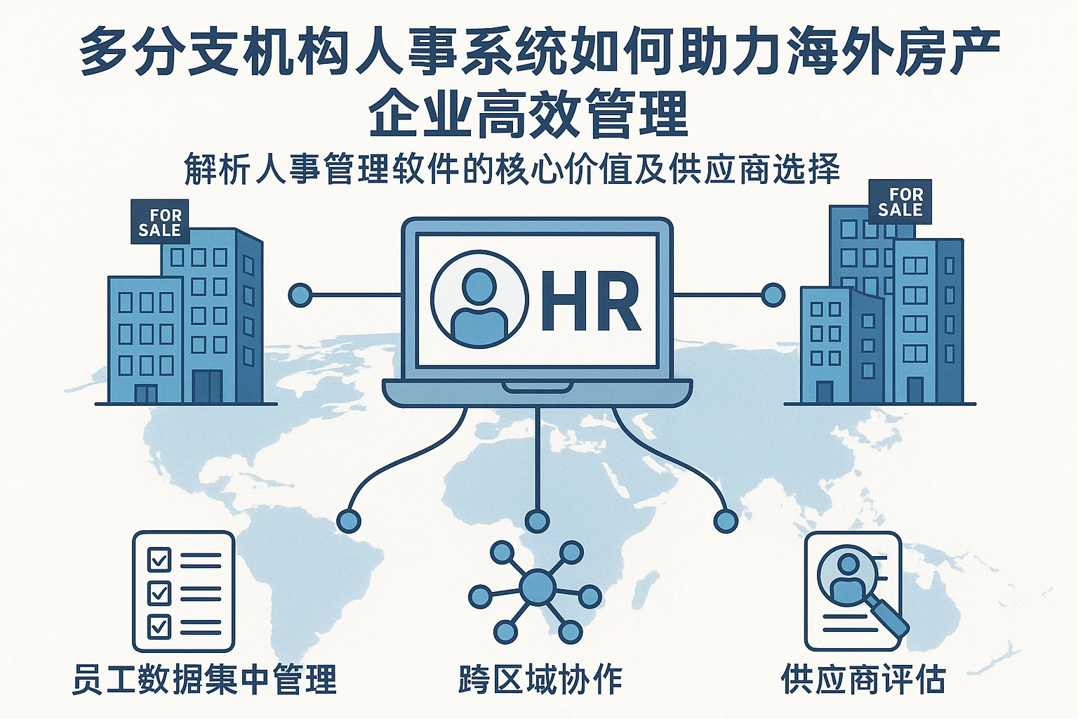 多分支机构人事系统如何助力海外房产企业高效管理——解析人事管理软件的核心价值及供应商选择