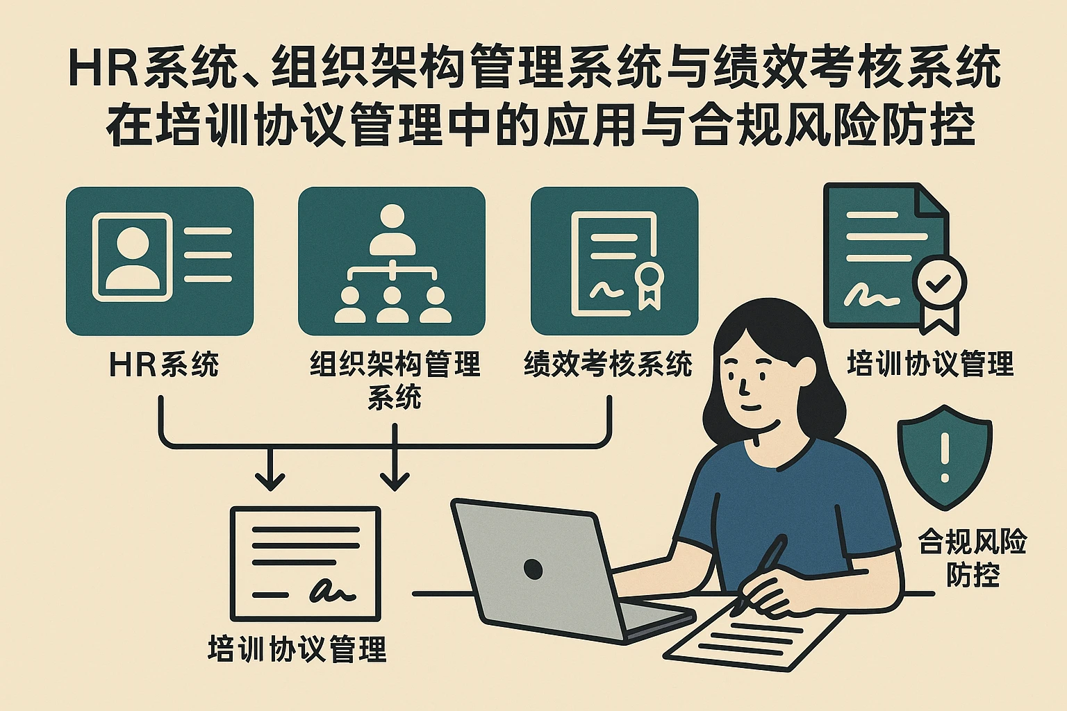 HR系统、组织架构管理系统与绩效考核系统在培训协议管理中的应用与合规风险防控