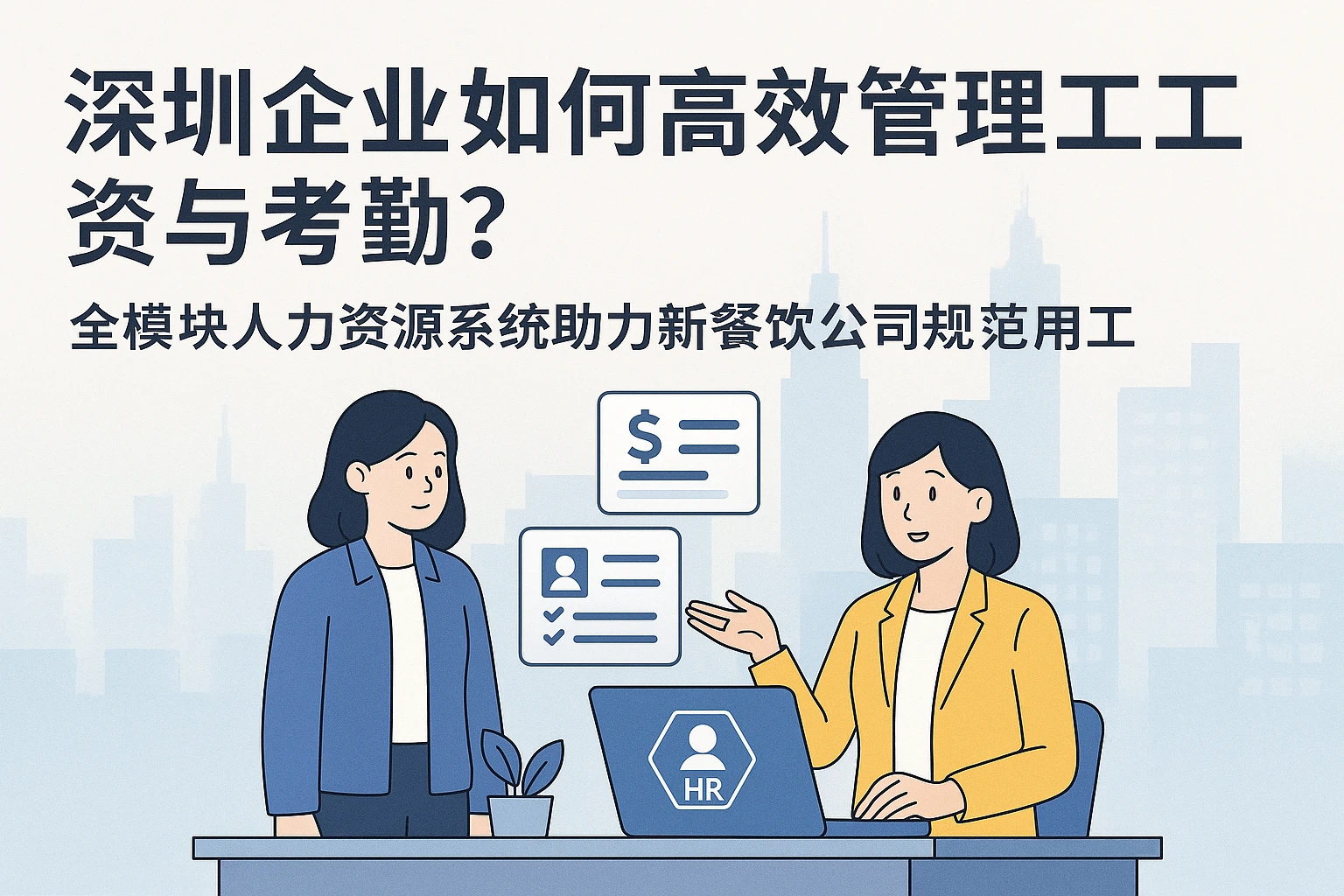 深圳企业如何高效管理员工工资与考勤？全模块人力资源系统助力新餐饮公司规范用工