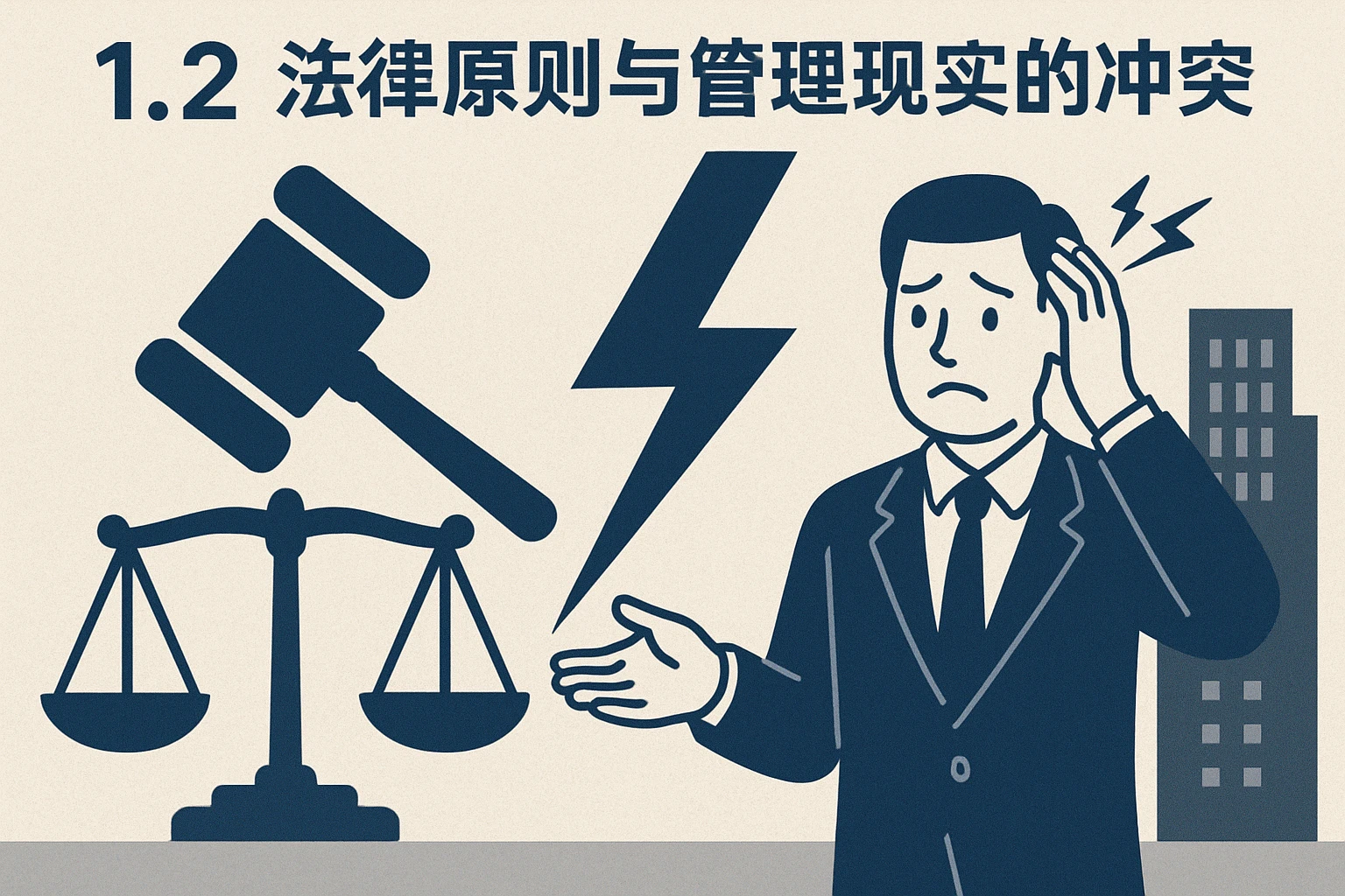 1.2 法律原则与管理现实的冲突