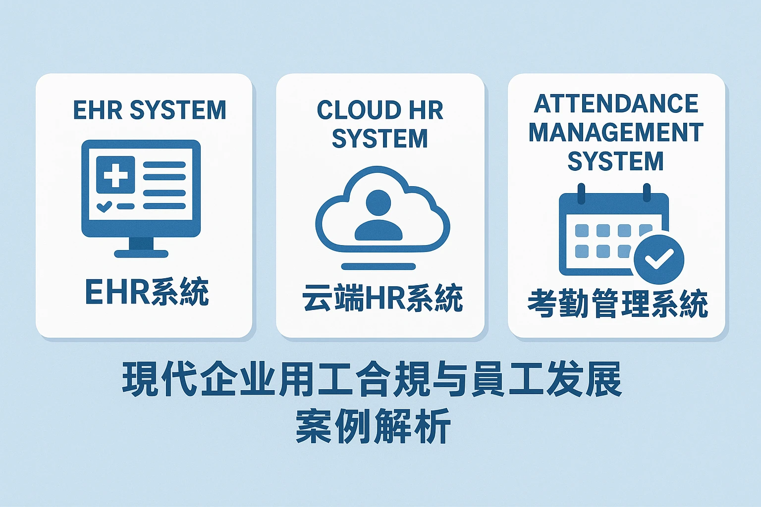 EHR系统、云端HR系统与考勤管理系统：现代企业用工合规与员工发展案例解析