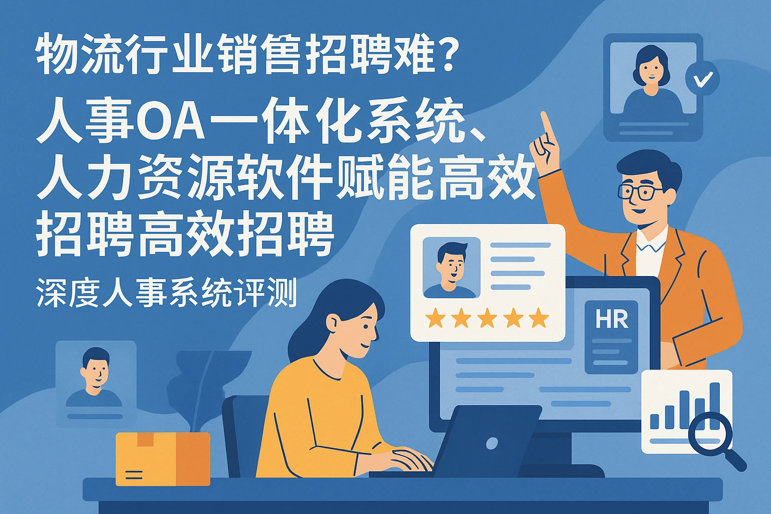 物流行业销售招聘难？人事OA一体化系统、人力资源软件赋能高效招聘——深度人事系统评测