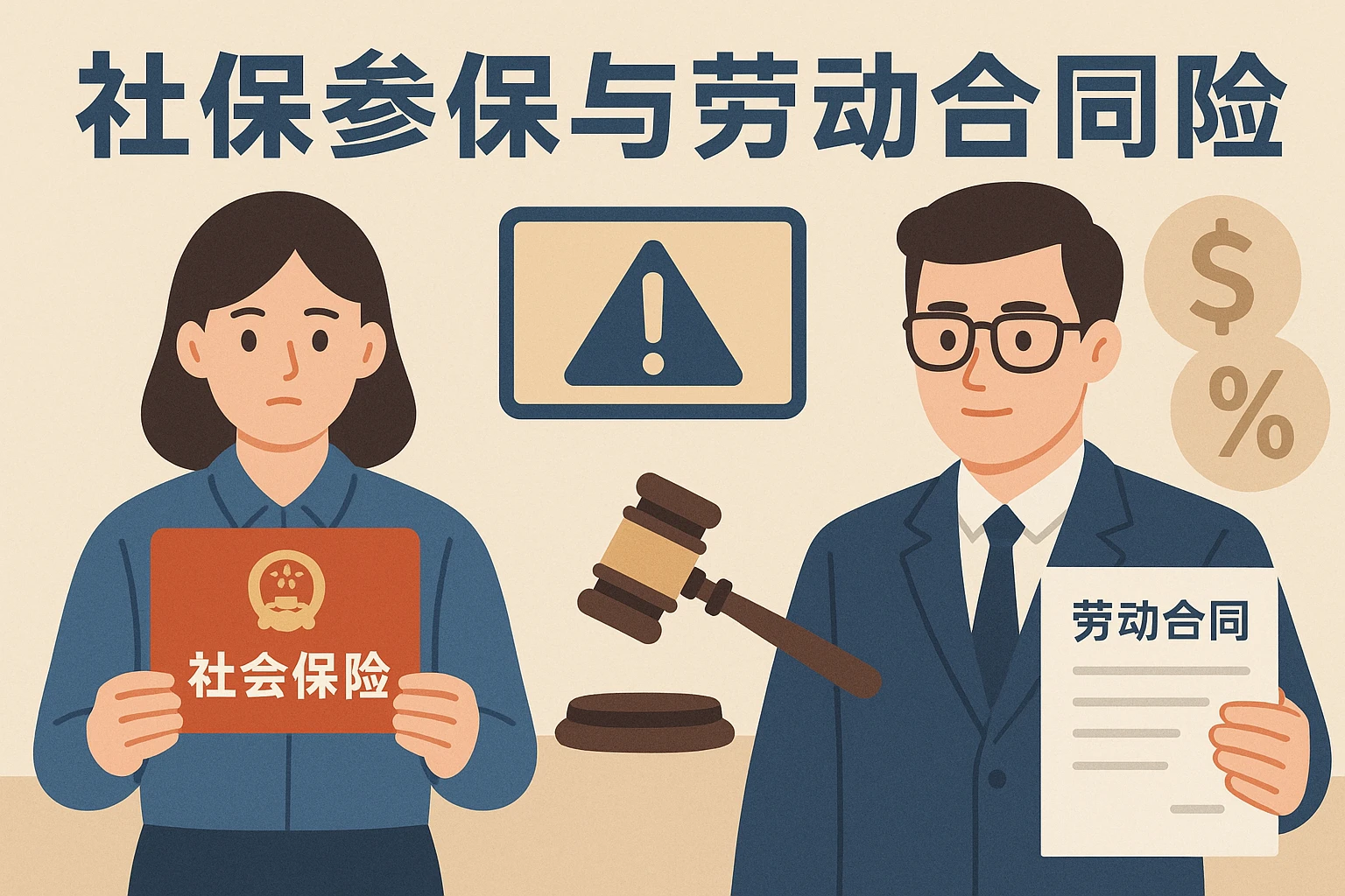社保参保与劳动合同风险