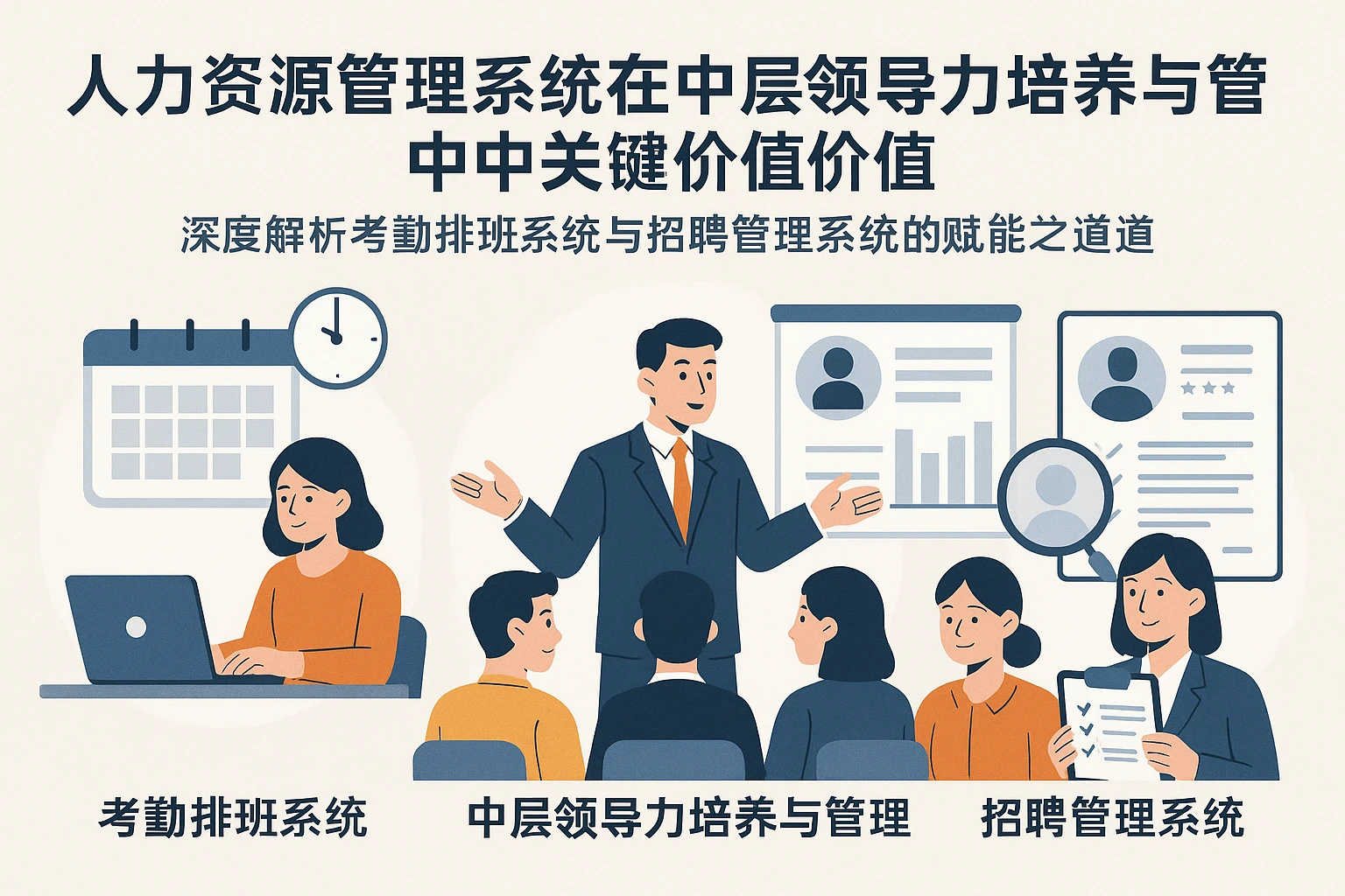 人力资源管理系统在中层领导力培养与管理中的关键价值——深度解析考勤排班系统与招聘管理系统的赋能之道