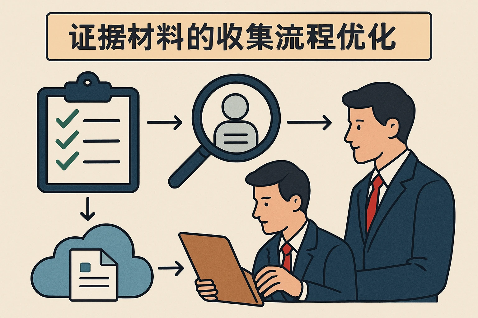 2. 证据材料的收集流程优化