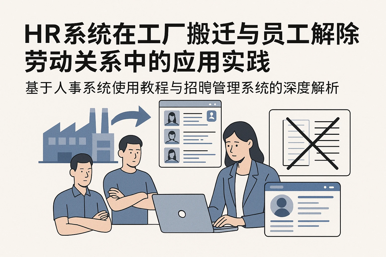 HR系统在工厂搬迁与员工解除劳动关系中的应用实践——基于人事系统使用教程与招聘管理系统的深度解析