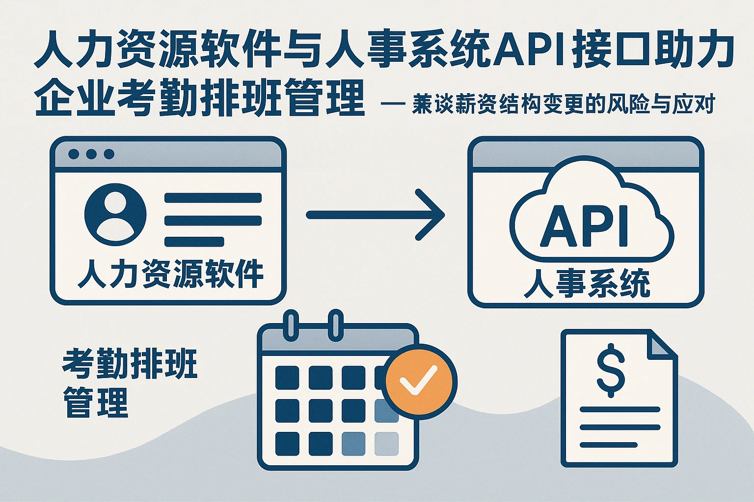人力资源软件与人事系统API接口助力企业考勤排班管理——兼谈薪资结构变更的风险与应对