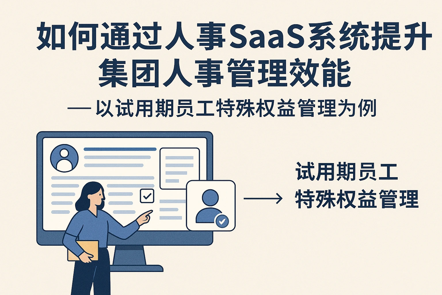如何通过人事SaaS系统提升集团人事管理效能——以试用期员工特殊权益管理为例