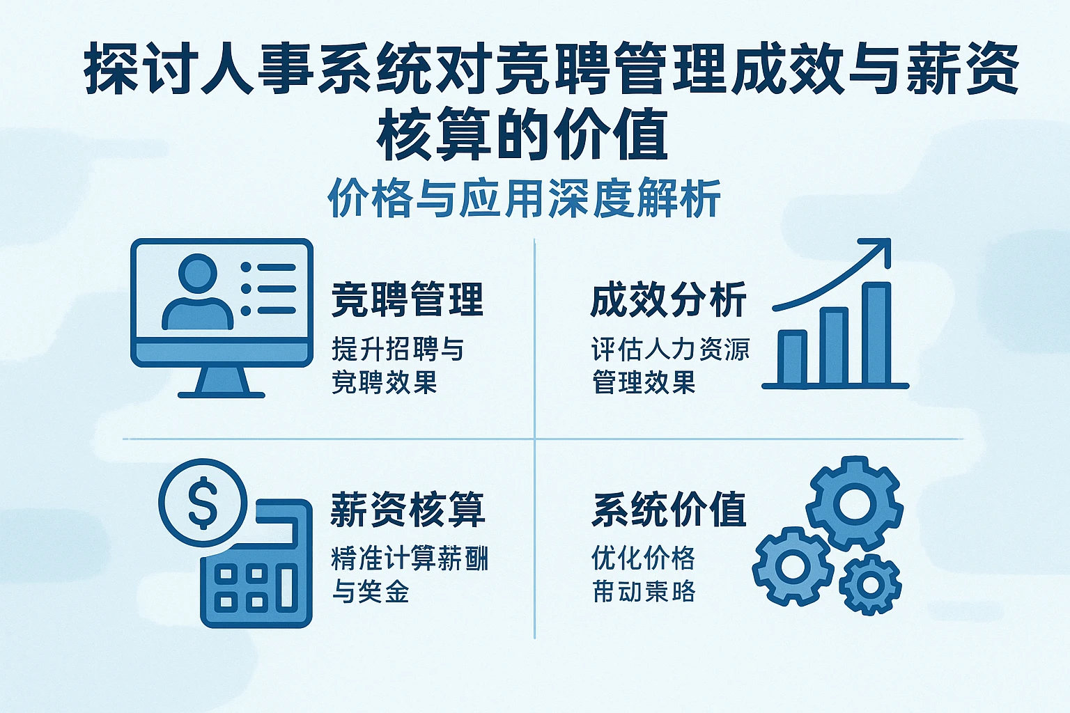 探讨人事系统对竞聘管理成效与薪资核算的价值——价格与应用深度解析