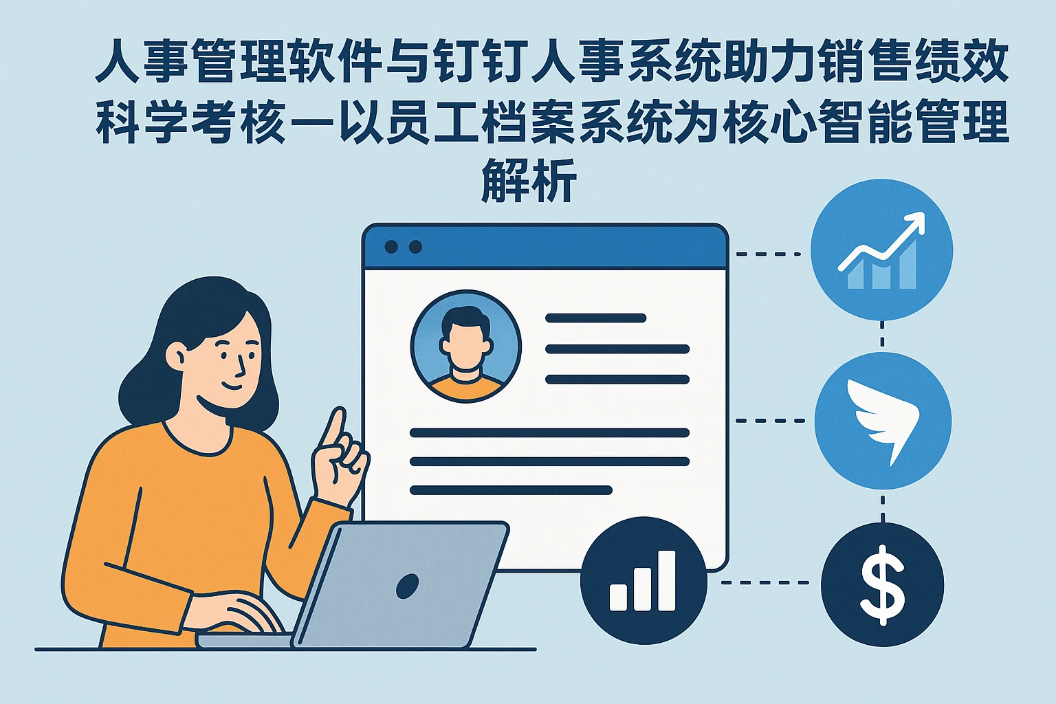 人事管理软件与钉钉人事系统助力销售绩效科学考核——以员工档案系统为核心的智能管理解析